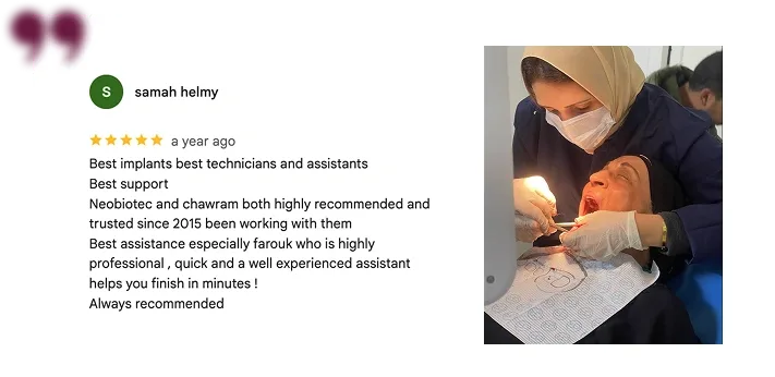 Google review from a LAMA Medical customer