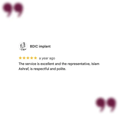 Google review from a LAMA Medical customer